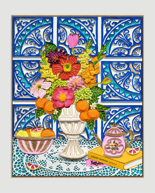 Azulejo Blue Canvas Print